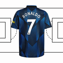 Cargar imagen en el visor de la galería, Manchester United tercera equipación 21/22 - Cristiano Ronaldo - Niño
