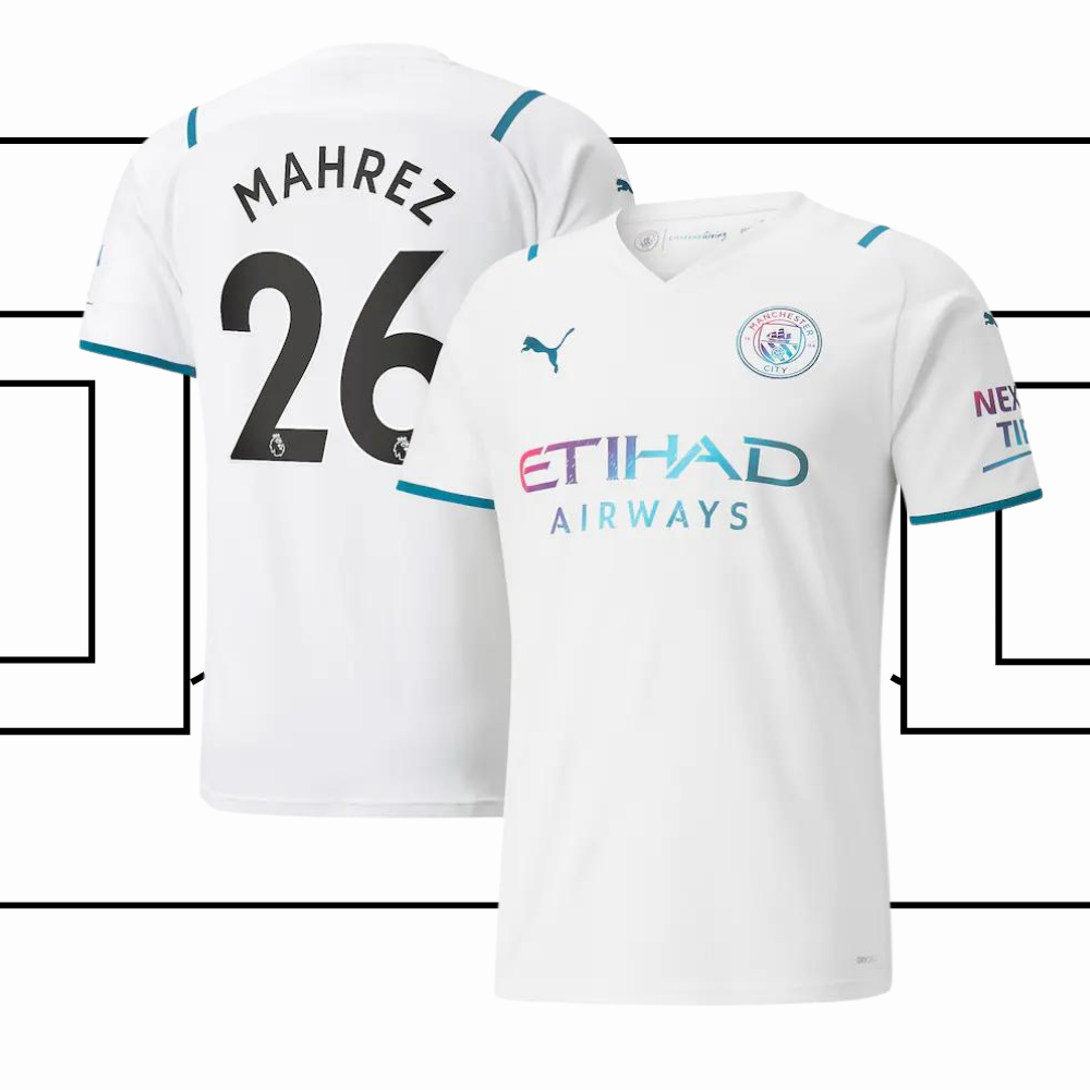 Manchester City visitante 21/22 - Mahrez