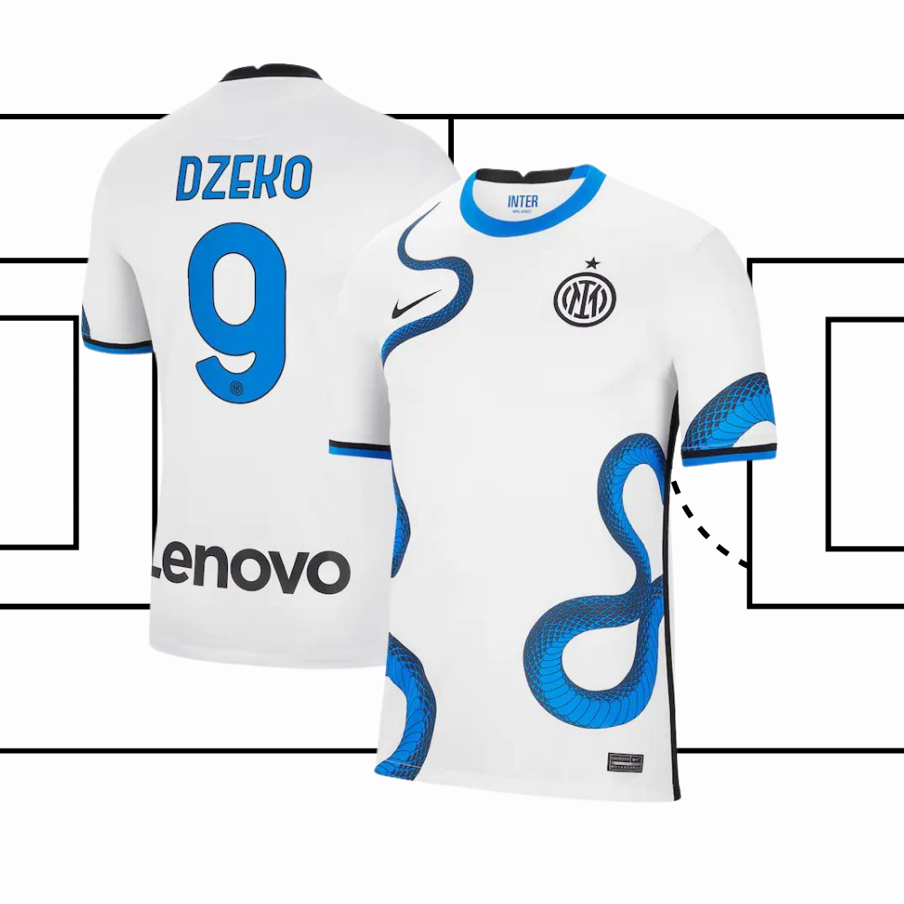 Inter milan visitante 21/22 - Dzeko