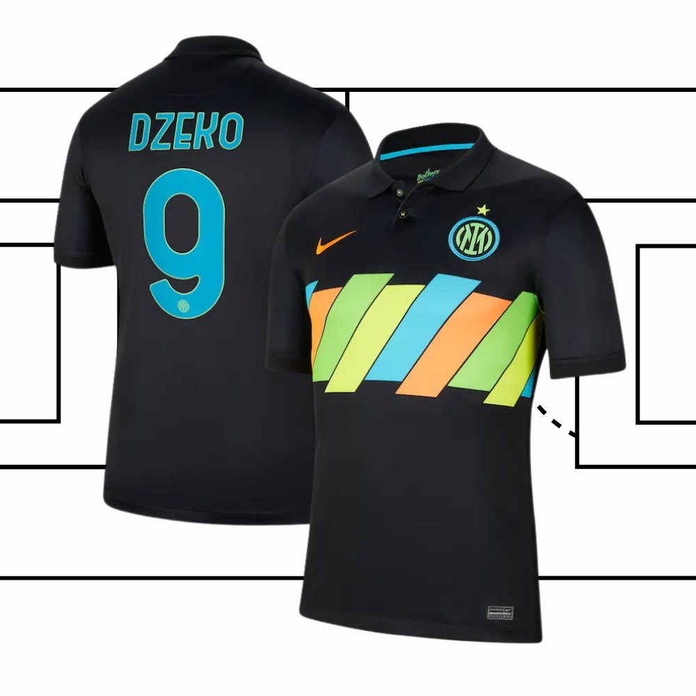 Inter milan tercera equipación 21/22 - Dzeko